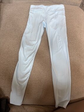 Athleta Pale Blue Kids Performance Leggings